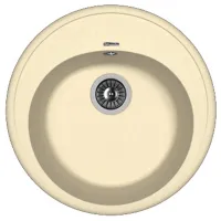 Chiuvetă Florentina Lotos 510 51 x 51 / Piatră artificială / Champagne