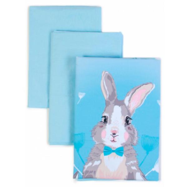 Детское постельное бельё Veres Summer Bunny (2600000099394 ) Хлопок/ Синий Bunny photo 1