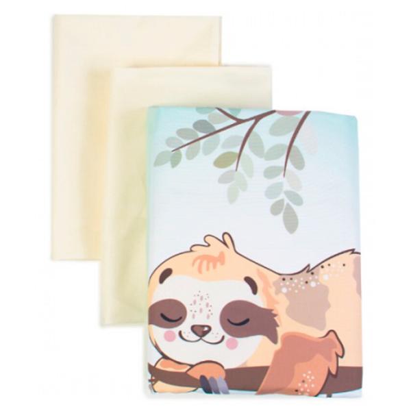 Lenjerie de pat pentru copii Veres Lazy Sloth (2600000101721 ) Bumbac/ Blue Beige photo 1 Lenjerie de pat pentru copii Veres Lazy Sloth (2600000101721 ) Bumbac/ Blue Beige photo 1