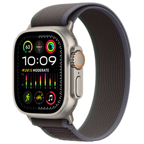 Умные часы Apple Watch Ultra 2 1.92"/ 49 мм/ Натуральный Титан - Черная тропа/ MRF53RB/ A photo 1 Умные часы Apple Watch Ultra 2 1.92"/ 49 мм/ Натуральный Титан - Черная тропа/ MRF53RB/ A photo 1