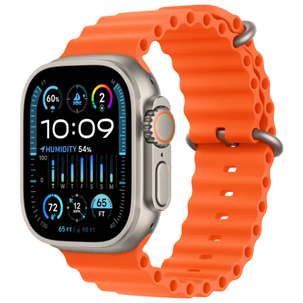 Умные часы Apple Watch Ultra 2 1.92"/ 49 мм/ Натуральный Титан - Оранжевый океан/ MREH3RB/ A photo 1 Умные часы Apple Watch Ultra 2 1.92"/ 49 мм/ Натуральный Титан - Оранжевый океан/ MREH3RB/ A photo 1
