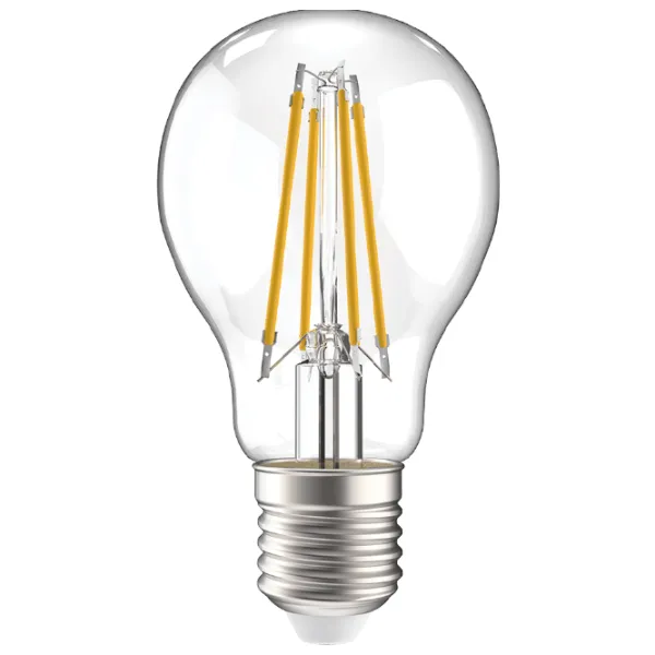 Bec LED cu filament IEK A60 LLF-A60-11-230-30-E27-CL E27/ 11 W/ 3300 K/ 1320lm/ White photo 1 Bec LED cu filament IEK A60 LLF-A60-11-230-30-E27-CL E27/ 11 W/ 3300 K/ 1320lm/ White photo 1