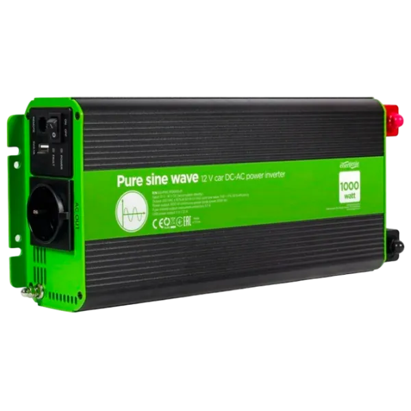 Автомобильный инвертор Energenie EG-PWC-PS1000-01 Зелёный photo 1