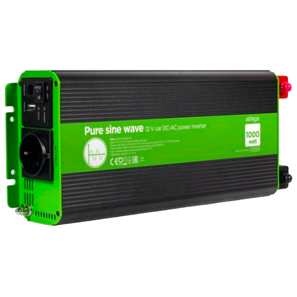 Автомобильный инвертор Energenie EG-PWC-PS1000-01 Зелёный photo 1
