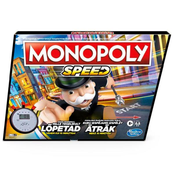 Joc de masă Hasbro Monopoly Speed 8+/ Monopoly photo 1 Joc de masă Hasbro Monopoly Speed 8+/ Monopoly photo 1