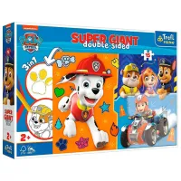 Пазл 2D Trefl Super Giant 3in1 2+/ Количество деталей: 15