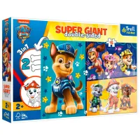 Пазл 2D Trefl Super Giant 3in1 Happy Dogs 2+/ Количество деталей: 15