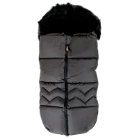 Sac de iarna Glamvers Winter Blană artificială, poliester/ Black