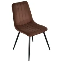 Scaun de bucătărie Evelin XR-154 B Catifea/ Brown Black