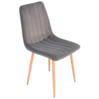 Кухонный стул Evelin XR-154 WO 57 Велюр/ Тёмно-серый Бежевый