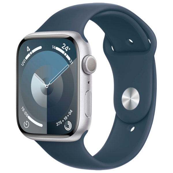 Ceas inteligent Apple Watch Series 9 1.9"/ 45 mm/ Silver - Storm Blue/ MR9D3QR/ A photo 1