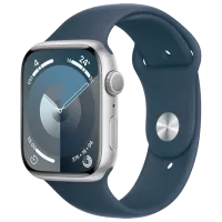 Ceas inteligent Apple Watch Series 9 1.9"/ 45 mm/ Silver - Storm Blue/ MR9D3QR/ A