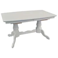 Кухонный стол Evelin HV 32 V Малазийский дуб/ Белый