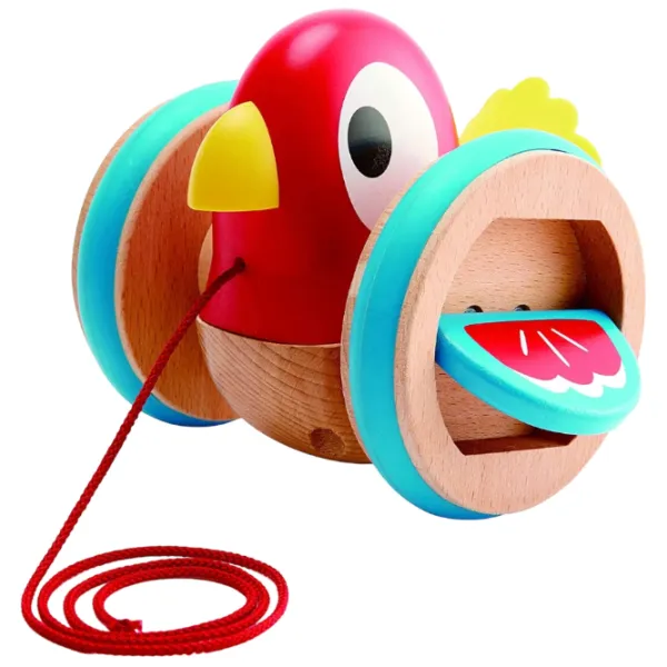 Развивающий набор Hape Baby Bird Pull Along E0360A 1+/ Красный photo 1