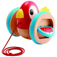 Joc educativ Hape Baby Bird Pull Along E0360A 1+/ Red