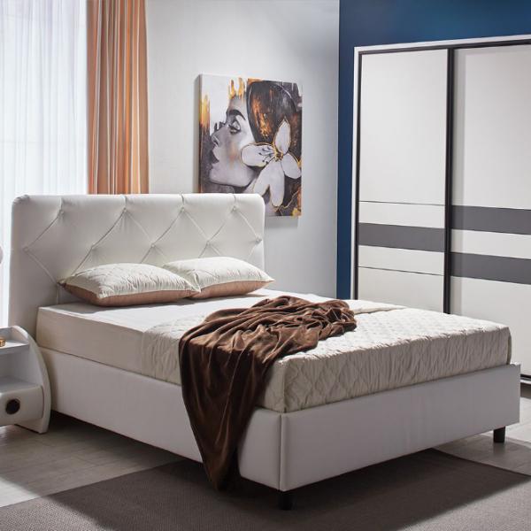 Кровать Ambianta Cristal 180 x 200 см / ЛДСП / Белый photo 1