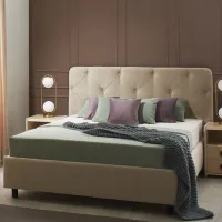 Кровать Ambianta Cristal 160 x 200 см / ЛДСП / Бежевый