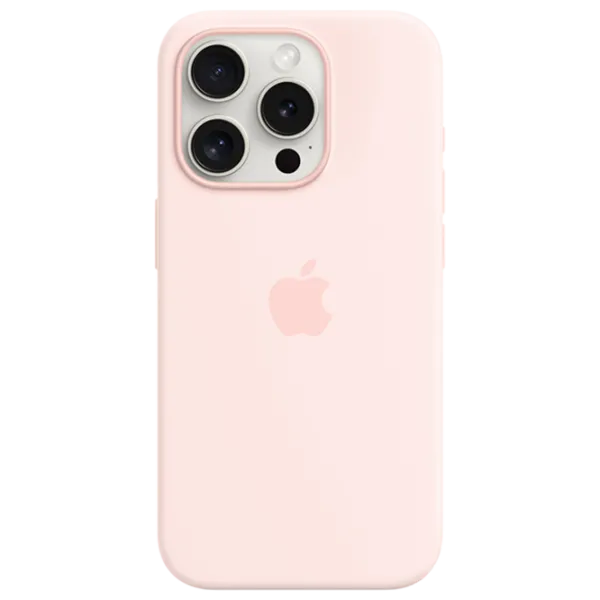 Husă pentru smartphone Apple iPhone 15 Pro Apple/ MagSafe Back/ TPU/ Light Pink photo 1 Husă pentru smartphone Apple iPhone 15 Pro Apple/ MagSafe Back/ TPU/ Light Pink photo 1