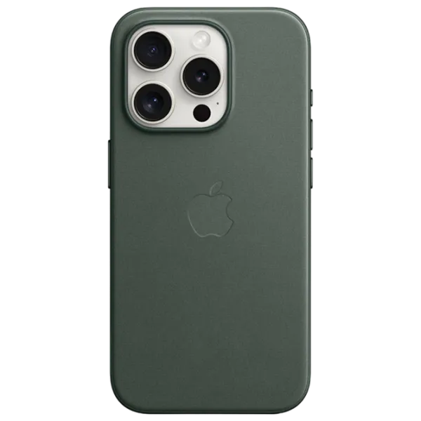 Husă pentru smartphone Apple iPhone 15 Pro Apple/ MagSafe Back/ FineWoven/ Green photo 1