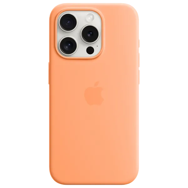 Husă pentru smartphone Apple iPhone 15 Pro Apple/ MagSafe Back/ TPU/ Sorbet Orange photo 1
