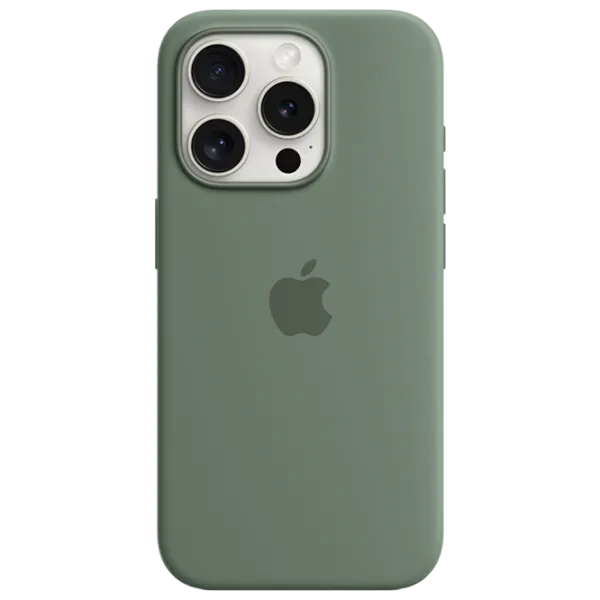 Чехол для смартфона Apple iPhone 15 Pro Apple/ MagSafe Back/ TPU/ Кипарис Зелёный photo 1 Чехол для смартфона Apple iPhone 15 Pro Apple/ MagSafe Back/ TPU/ Кипарис Зелёный photo 1