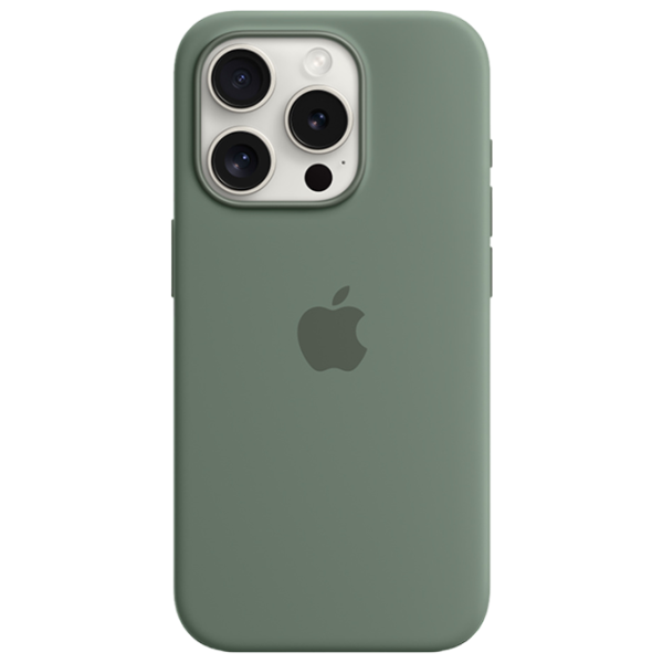 Чехол для смартфона Apple iPhone 15 Pro Apple/ MagSafe Back/ TPU/ Кипарис Зелёный photo 1 Чехол для смартфона Apple iPhone 15 Pro Apple/ MagSafe Back/ TPU/ Кипарис Зелёный photo 1
