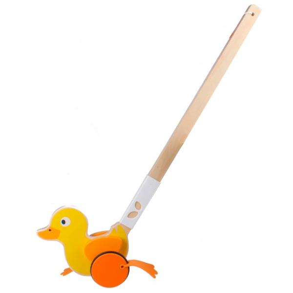 Игрушка каталка Hape Ducky Push Pal E0357A 1+/ Желтый photo 1 Игрушка каталка Hape Ducky Push Pal E0357A 1+/ Желтый photo 1