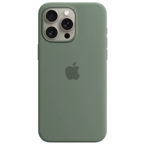 Husă pentru smartphone Apple iPhone 15 Pro Max Apple/ MagSafe Back/ TPU/ Cypress Green photo 1 Husă pentru smartphone Apple iPhone 15 Pro Max Apple/ MagSafe Back/ TPU/ Cypress Green photo 1