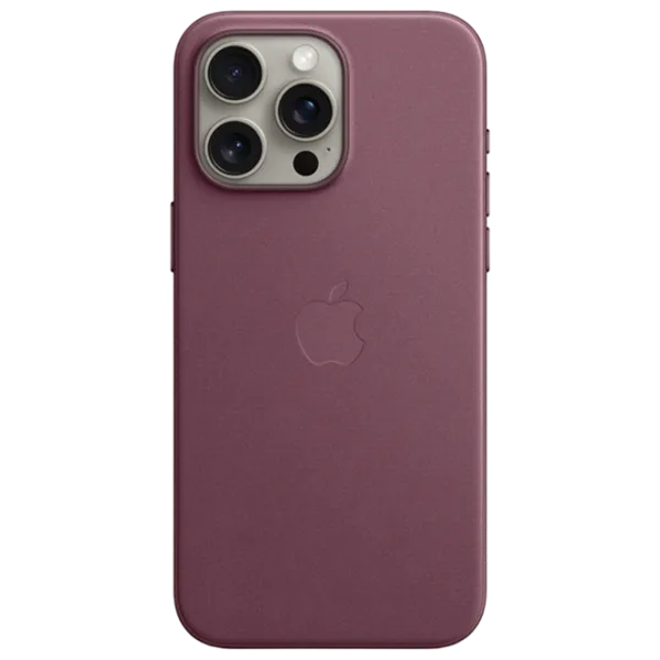 Husă pentru smartphone Apple iPhone 15 Pro Max Apple/ MagSafe Back/ FineWoven/ Mulberry Cherry photo 1 Husă pentru smartphone Apple iPhone 15 Pro Max Apple/ MagSafe Back/ FineWoven/ Mulberry Cherry photo 1