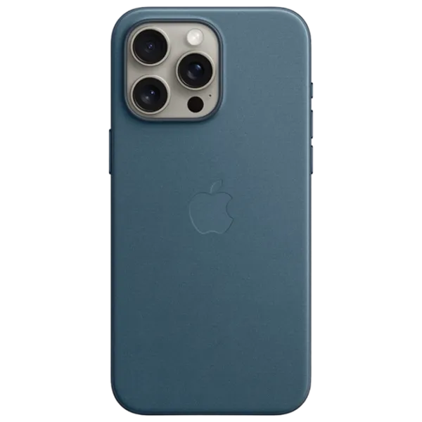 Чехол для смартфона Apple iPhone 15 Pro Max Apple/ MagSafe Back/ FineWoven/ Pacific Синий photo 1 Чехол для смартфона Apple iPhone 15 Pro Max Apple/ MagSafe Back/ FineWoven/ Pacific Синий photo 1