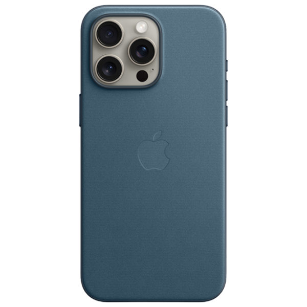 Чехол для смартфона Apple iPhone 15 Pro Max Apple/ MagSafe Back/ FineWoven/ Pacific Синий photo 1 Чехол для смартфона Apple iPhone 15 Pro Max Apple/ MagSafe Back/ FineWoven/ Pacific Синий photo 1