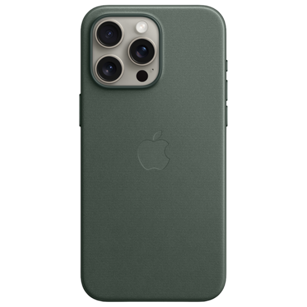 Husă pentru smartphone Apple iPhone 15 Pro Max Apple/ MagSafe Back/ FineWoven/ Green photo 1 Husă pentru smartphone Apple iPhone 15 Pro Max Apple/ MagSafe Back/ FineWoven/ Green photo 1