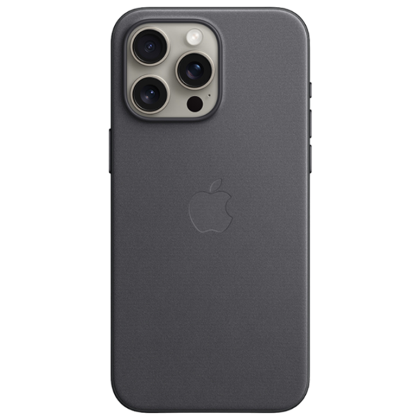 Чехол для смартфона Apple iPhone 15 Pro Max Apple/ MagSafe Back/ FineWoven/ Черный photo 1 Чехол для смартфона Apple iPhone 15 Pro Max Apple/ MagSafe Back/ FineWoven/ Черный photo 1