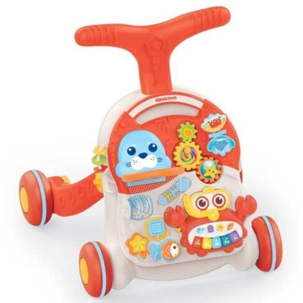 Ходунки Kikka Boo Wobble Fun (31005030067) Трансформер/ Оранжевый photo 1 Ходунки Kikka Boo Wobble Fun (31005030067) Трансформер/ Оранжевый photo 1