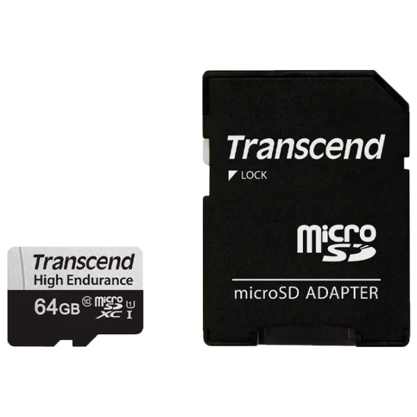 Карта памяти Transcend MicroSD Card 64 ГБ MicroSD/ Class10 photo 1