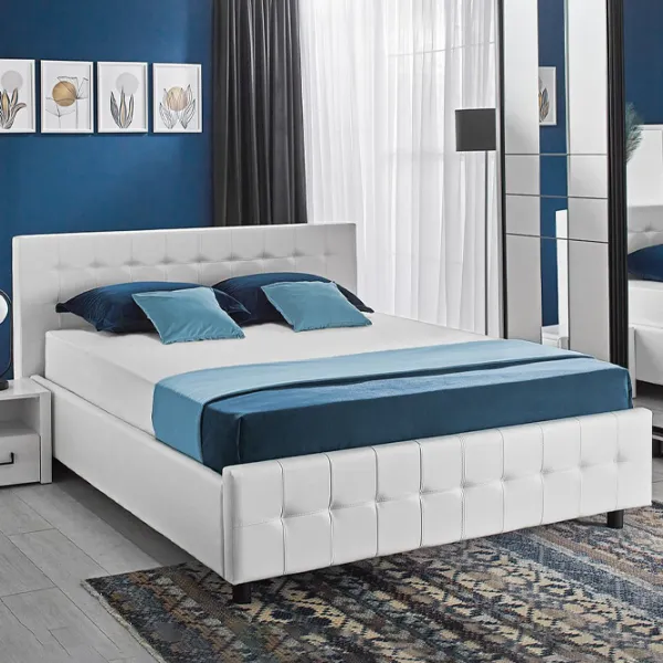 Кровать Ambianta Rio 160 x 200 см/ ЛДСП/ Белый photo 1 Кровать Ambianta Rio 160 x 200 см/ ЛДСП/ Белый photo 1