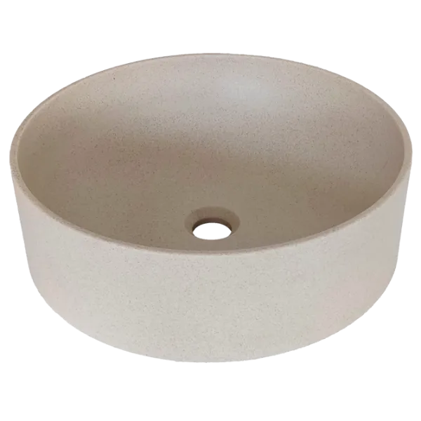Умывальник Sandonna Circle 440 Круглая/ над прилавком/ Бежевый photo 1