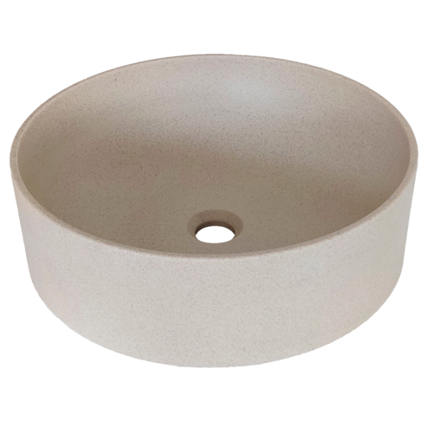 Умывальник Sandonna Circle 440 Круглая/ над прилавком/ Бежевый photo 1