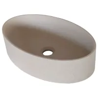 Умывальник Sandonna Arondi 500 Овальная/ над прилавком/ Бежевый