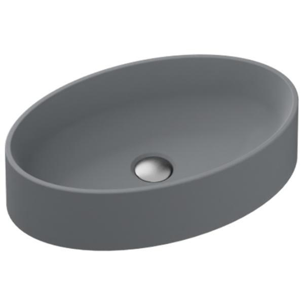 Lavoar Sandonna Arondi 500 Oval/ deasupra blatului/ Gray photo 1