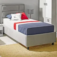 Pat pentru copii Ambianta Amigo 90 x 200 cm/ PAL/ Gray