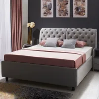 Кровать Ambianta Frankfurt 180 x 200 см/ ЛДСП/ Серый