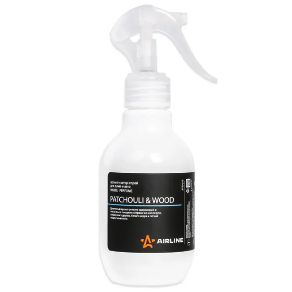 Ароматизатор для авто Airline Perfume WHITE Пачули и древесина/ 250 мл/ спрей photo 1 Ароматизатор для авто Airline Perfume WHITE Пачули и древесина/ 250 мл/ спрей photo 1