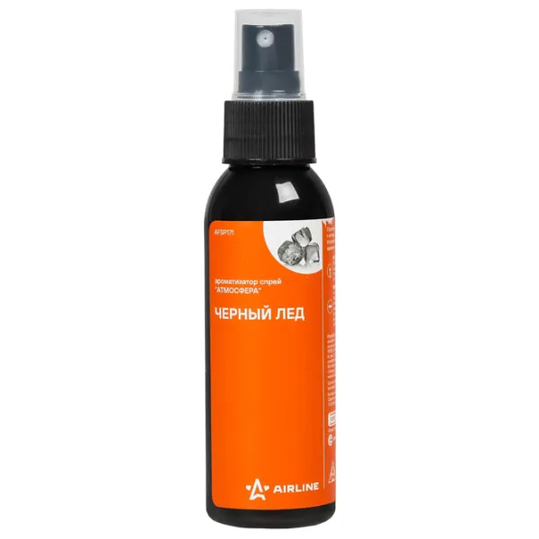 Ароматизатор для авто Airline Атмосфера Черный лед/ 100 мл/ спрей photo 1 Ароматизатор для авто Airline Атмосфера Черный лед/ 100 мл/ спрей photo 1
