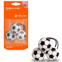 Ароматизатор для авто Airline Футбол Bubble Gum/ на зеркале