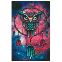 Pictură pe numere Strateg Bufnița și capcana de vise BA-0006 50 x 40 cm/ Verticală