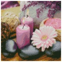 Pictură pe numere Strateg Flori și lumânări CA-0048 30 x 30 cm/ Verticală