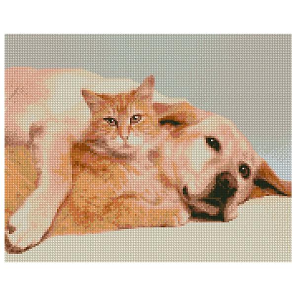 Картина по номерам Strateg Дружба старых друзей FA10165 50 x 40 см/ Горизонтальная photo 1