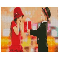 Картина по номерам Strateg Сюрприз FA11678 50 x 40 см/ Горизонтальная