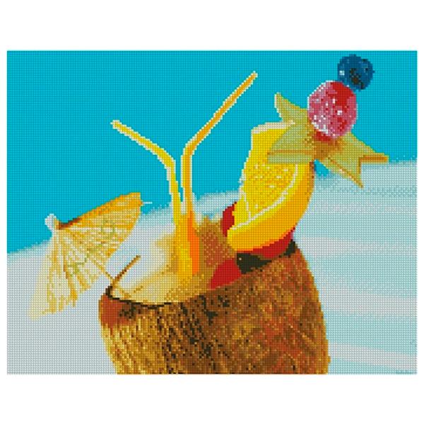 Pictură pe numere Strateg Cocktail hawaiian FA12106 50 x 40 cm/ Orizontală photo 1